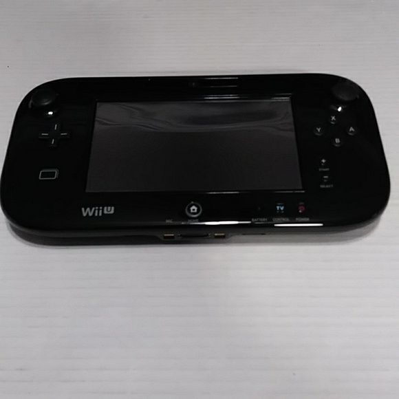 Nintendo WiiU Black Tablet Gamepad With Power Cord *EUC* - Picture 2 of 10